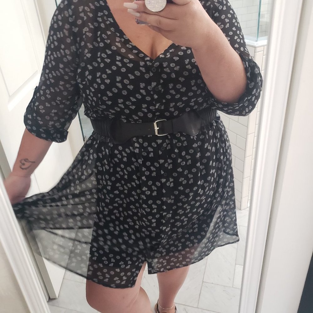 Torrid Size 3 Sheer Shirt Dress EUC